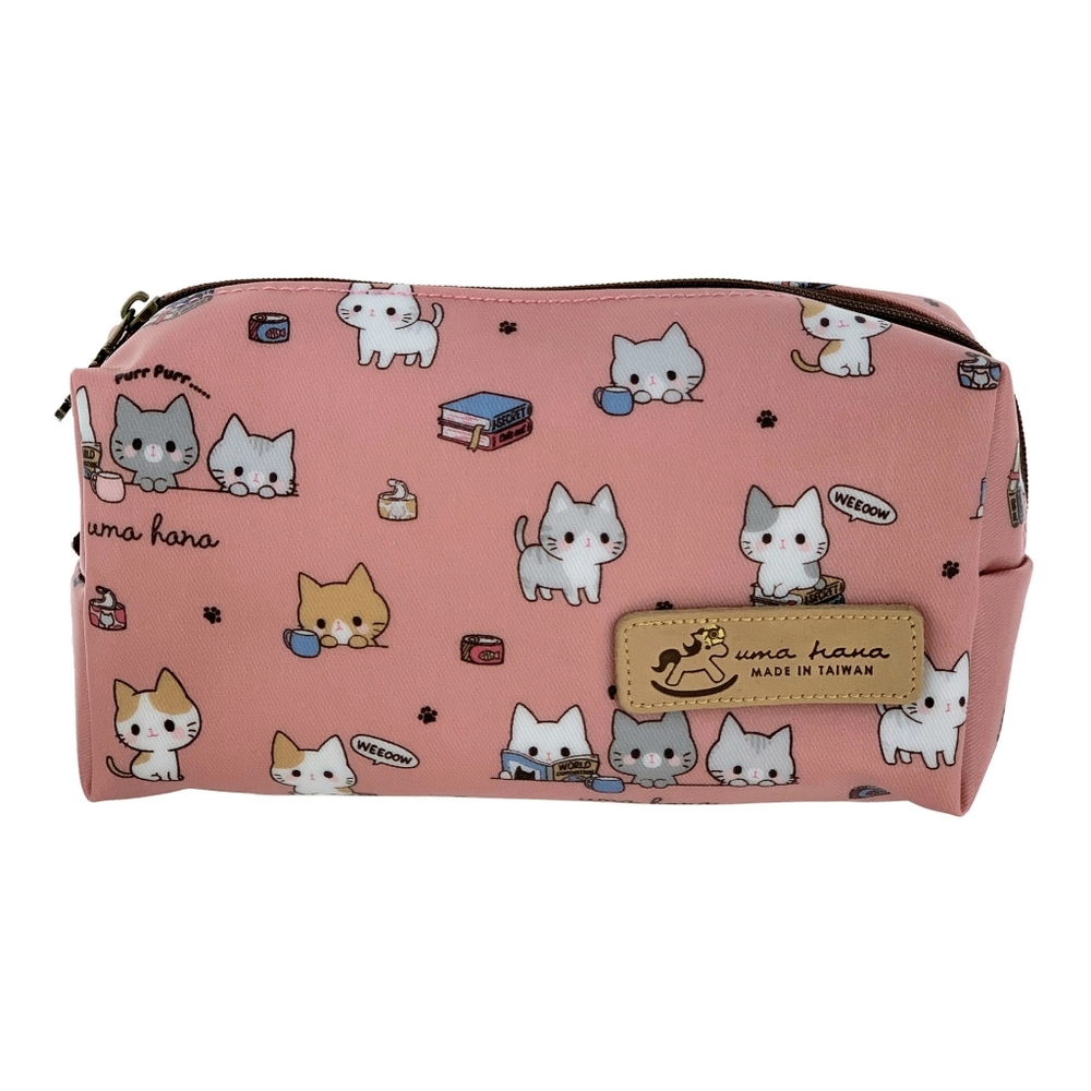 Waterproof Meow Cat Rectangle Makeup Cosmeetic Bag